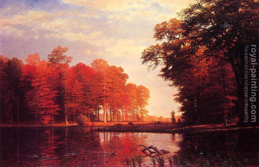 Albert Bierstadt : Autumn Woods